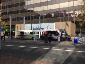 Some of the food available at the 2nd Annual Veterans Day parade. Photo by Kaci Lewandowski / Multimedia Storytelling